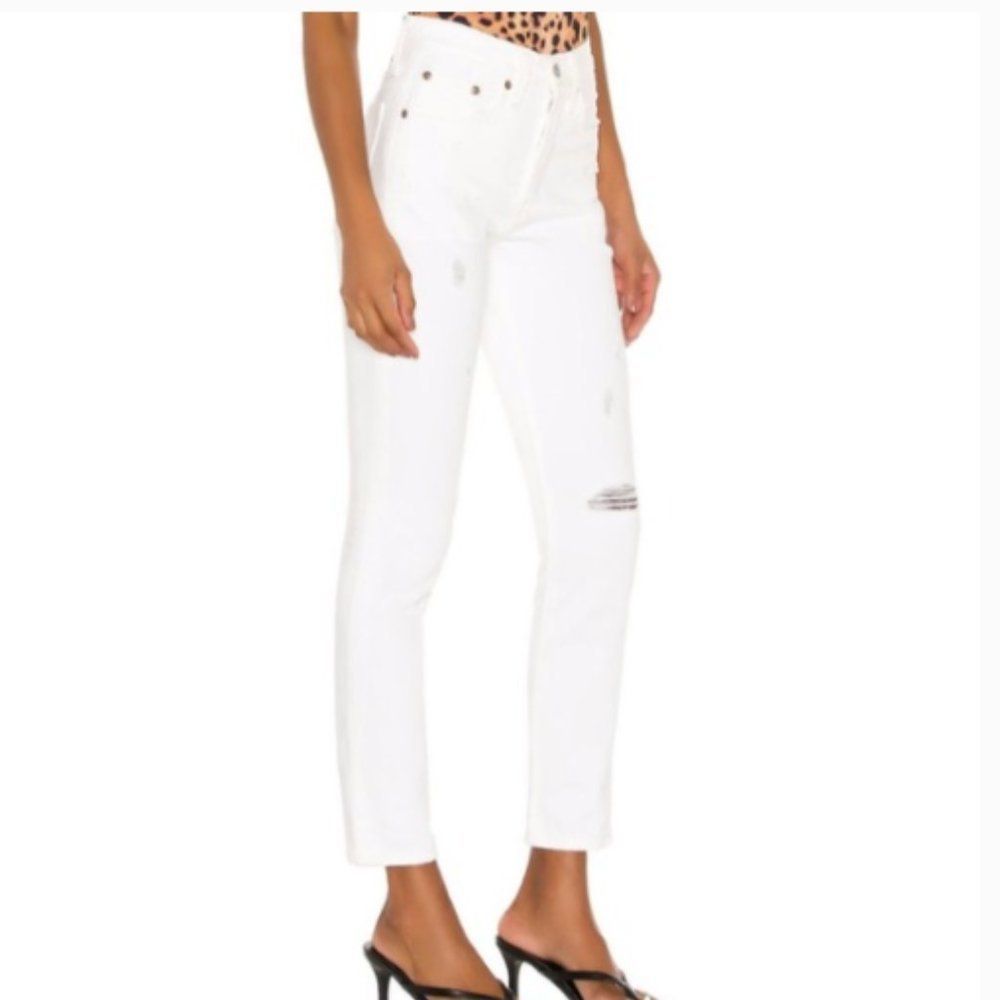 Levi's 501's Skinny White Jeans Size 26 x 28 NWT